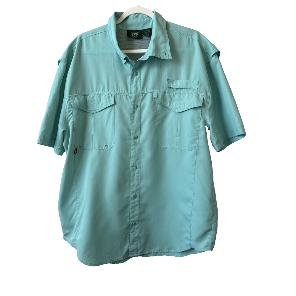 Stillwater Supply‎ Co Men's L Ripstop Vented Fishing Button Down Shirt Relaxed